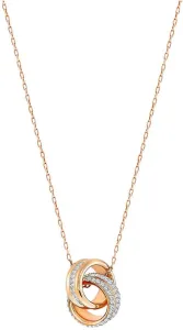 Swarovski Collana di design placcata in oro rosa Further 5240525