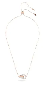 Swarovski Elegante collana placcata in oro rosa con cristalli Hollow 5636496