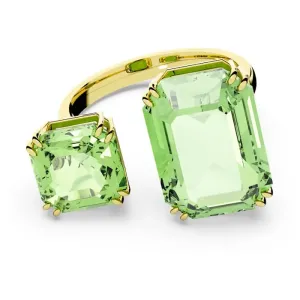 Swarovski Lussuoso anello aperto con cristalli verdi Millenia 5619626 58 mm
