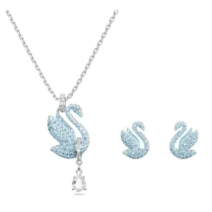 Swarovski Splendido set di gioielli con cristalli Iconic Swan 5660597 (orecchini, collana)