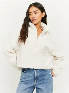 White Short Oversize Jacket made of artificial fur TALLY WEiJL - Women