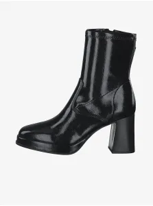 Black Tamaris High HeelEd Ankle Boots - Women #784487
