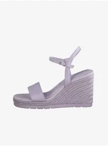 Light purple leather gusset sandals Tamaris - Ladies #1093480