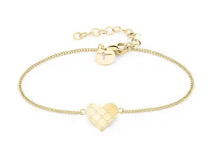 Tamaris Elegante bracciale placcato in oro Logomania Heart TJ-0529-B-20