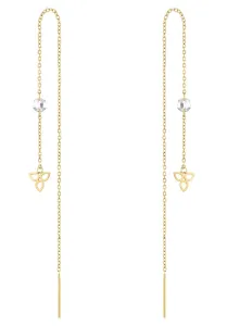 Tamaris Fashion orecchini lunghi placcati in oro TJ-0005-E-12