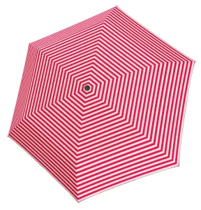 Tamaris Ombrello da donna pieghevole Tambrella Light Stripe pink