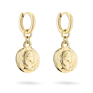 Tamaris Originali orecchini a cerchio con pendenti 2in1 Coins TJ-0442-E-29