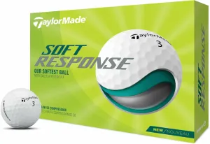 TaylorMade Soft Response Golf Balls White 2022