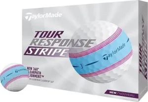 TaylorMade Tour Response Stripe Golf Balls Blue/Pink