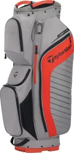 TaylorMade Cart Lite Grey/Dark Blood Orange Borsa da golf Cart Bag
