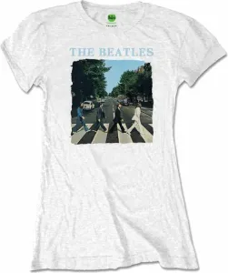 The Beatles Maglietta Abbey Road & Logo Femminile White L