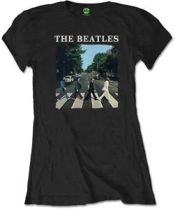 The Beatles Maglietta Abbey Road & Logo Femminile Black M