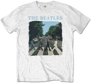 The Beatles Maglietta Abbey Road & Logo Unisex White XL