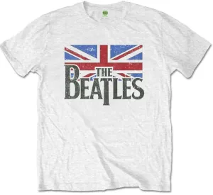 The Beatles Maglietta Logo & Vintage Flag White 7 - 8 anni