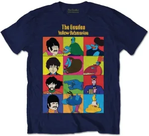 The Beatles Maglietta Yellow Submarine Characters 2XL Navy Blue