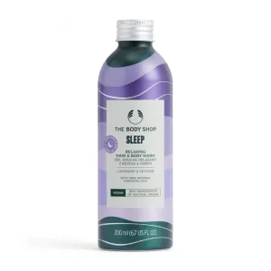The Body Shop Gel doccia per corpo e capelli Sleep Relaxing Lavender & Vetiver (Hair & Body Wash) 200 ml