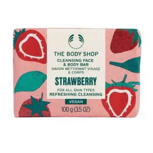 The Body Shop Sapone solido viso e corpo Strawberry (Cleansing Face & Body Bar) 100 g