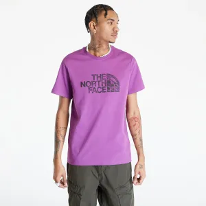 The North Face M S/S Woodcut Dome Tee Purple Cactus Flower #268093