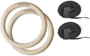 Thorn FIT Wood Gymnastic Rings with Straps Cinghie da sospensione