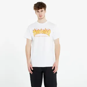 Thrasher Flame Logo T-Shirt White #2974481