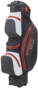Ticad QO 14 Premium Water Resistant Black/White/Red Borsa da golf Cart Bag