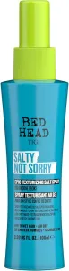 Tigi Bed Head Salty Not Sorry Epic Texturizing Salt Spray Spray per lo styling per un effetto da spiaggia 100 ml