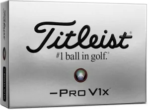 Titleist Pro V1x 2021 Golf Balls White Left Dash #42195