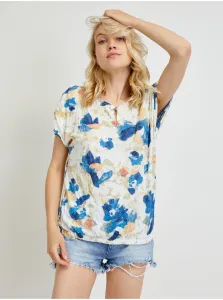 Blue-White Women's Floral T-Shirt Tom Tailor - Women