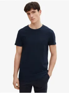 Dark Blue Men's Basic T-Shirt with Pocket Tom Tailor Denim - Men #794979