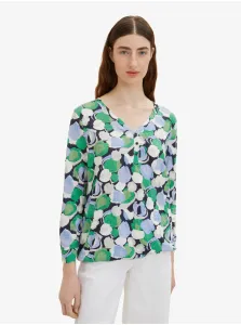 Green Women's Patterned Long Sleeve T-Shirt Tom Tailor - Women #1773236
