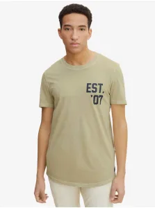 Light Green Men's T-Shirt Tom Tailor Denim - Men's