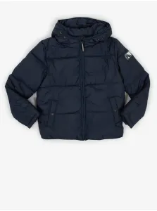 Dark Blue Boys' Quilted Jacket with Hood Tom Tailor - Boys #916141