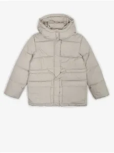 Tom Tailor Light Grey Girly Quilted Winter Jacket with Detachable Hood Tom - Girls #1296824