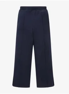 Dark Blue Girls' Wide Sweatpants Tom Tailor - Girls #782226