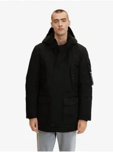 Black Men's Winter Hooded Jacket Tom Tailor - Men #1659453
