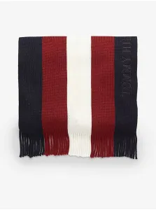 Red-blue mens woolen scarf Tommy Hilfiger - Men