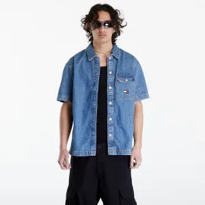 Tommy Jeans Denim Short Sleeve Overshirt Mid Indigo #3090808