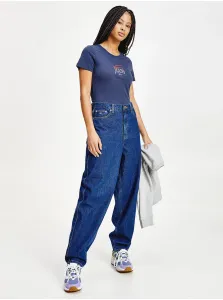 Dark blue women's T-shirt with Tommy Jeans print - Women #118819