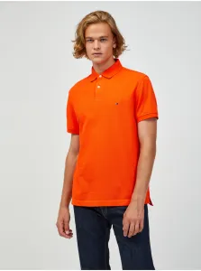 Orange Men's Polo T-Shirt Tommy Hilfiger - Men