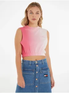 Pink Womens Crop Top Tommy Jeans - Women