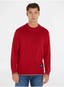 Red men's sweater with silk Tommy Hilfiger - Men #2831435