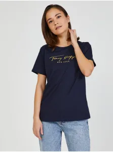 T-shirt da donna Tommy Hilfiger Navy blue