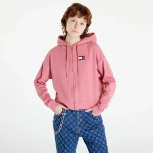 Tommy Hilfiger 85 Lounge Full Zip Hoodie Light Weight Knt Pink #255358