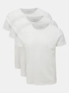 Set of three white men's T-shirts with round neckline Tommy Hilfiger - Men