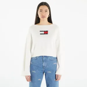 Tommy Jeans Lw Center Flag S Pullover White #1915124