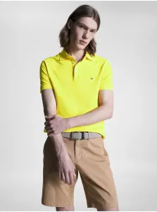 Yellow Mens Polo T-Shirt Tommy Hilfiger 1985 Slim Polo - Men #1960878