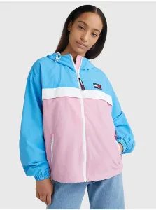 Blue-pink Women's Light Hooded Jacket Tommy Jeans - Women #1287654