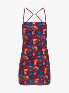 Blue-Red Women's Flowered Short Hanger Dress Tommy Jeans - Women #765178