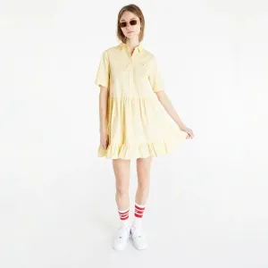 Light Yellow Ladies Shirt Dress Tommy Jeans - Ladies #1378567