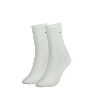 2PACK Women's socks Tommy Hilfiger high white